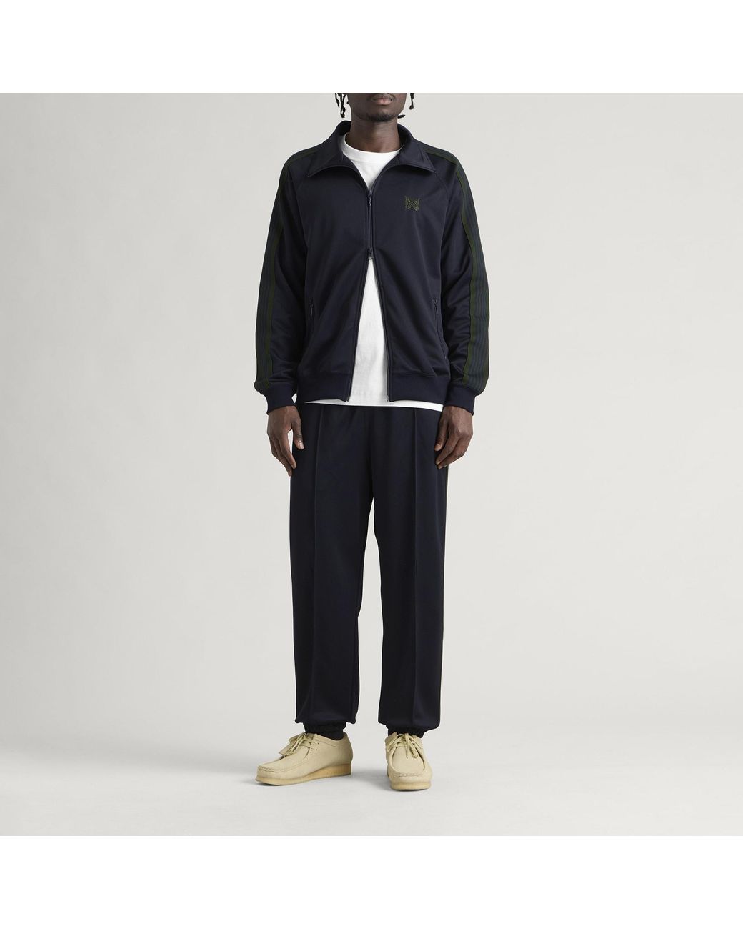 Needles Blue Poly Smooth Track Jacket for men