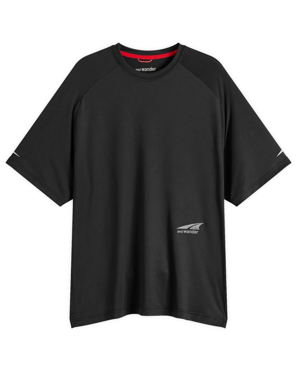 And Wander Black X Altra T-Shirt for men