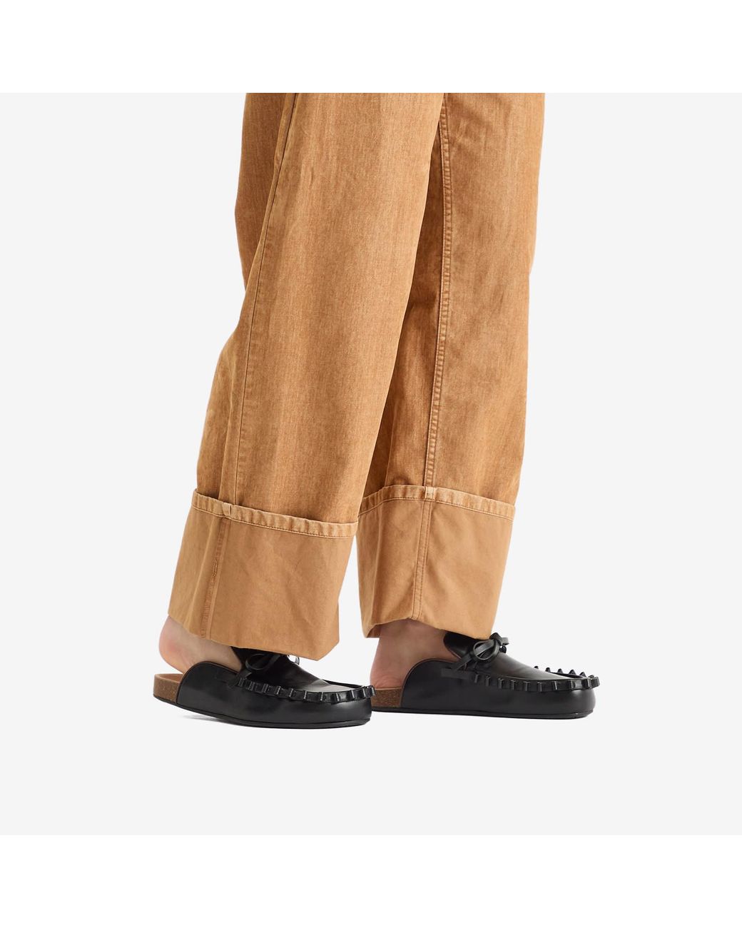 JW Anderson Ruffle Loafer in Black | Lyst