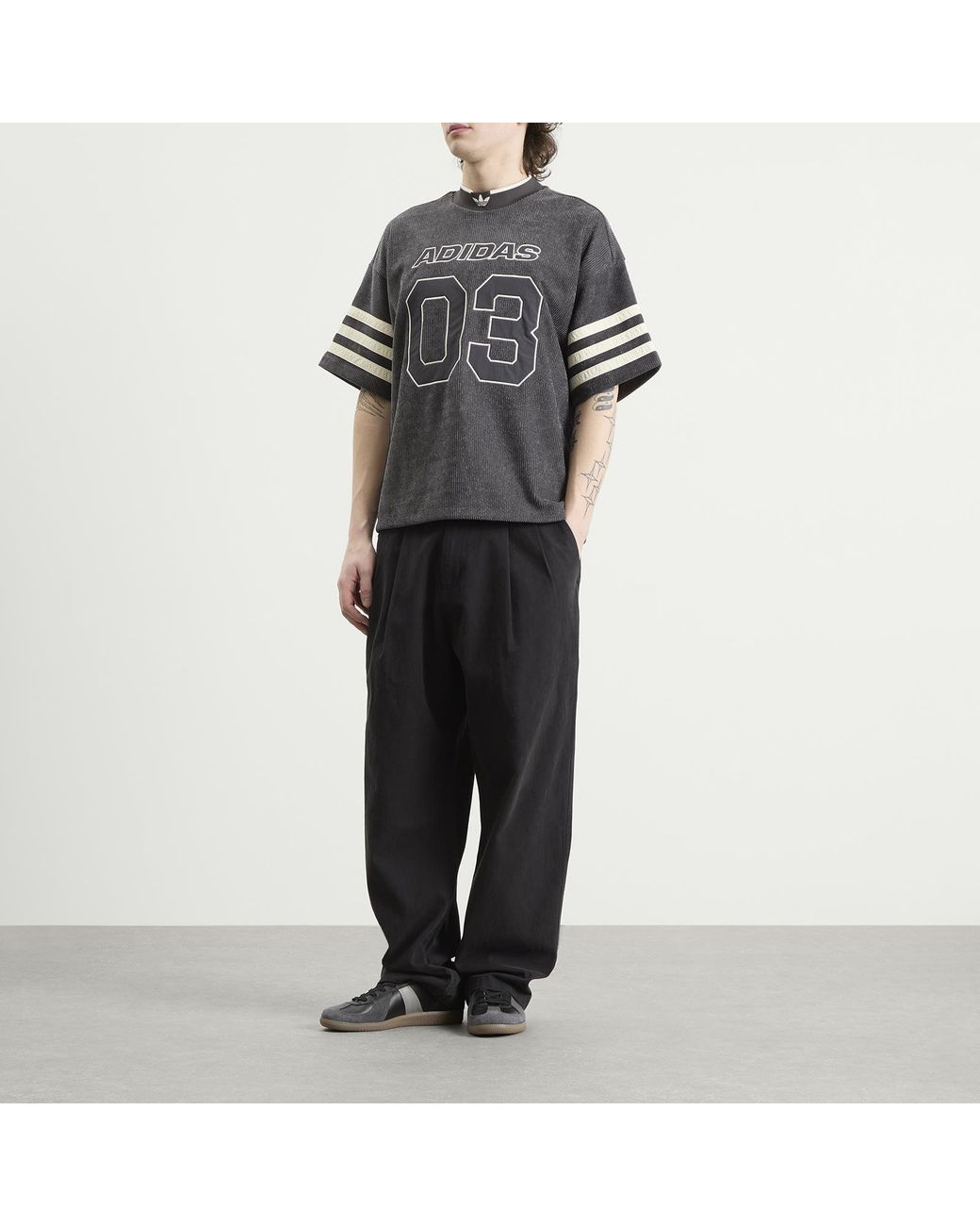 Adidas Black Knit Firebird Jersey for men