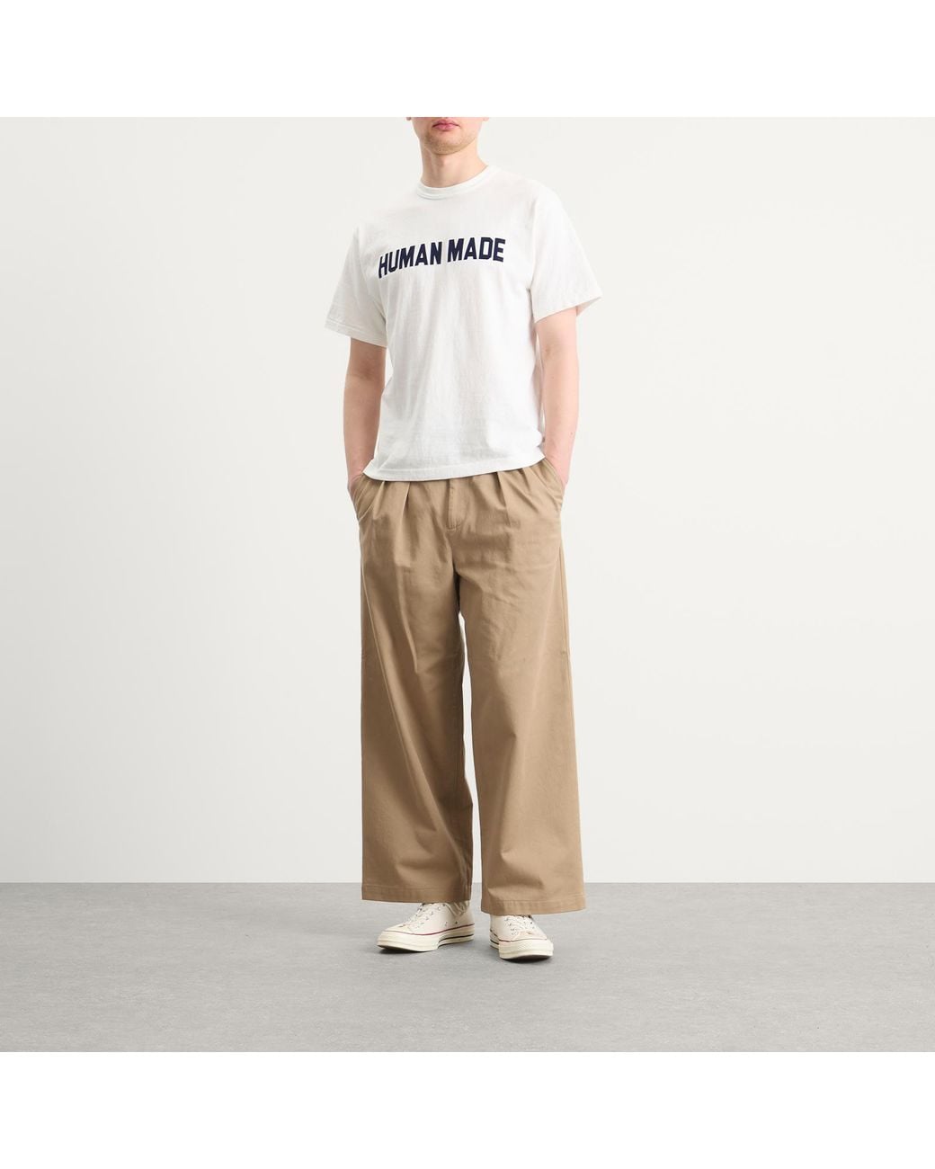 Human Made White Graphic Logo T-Shirt for men