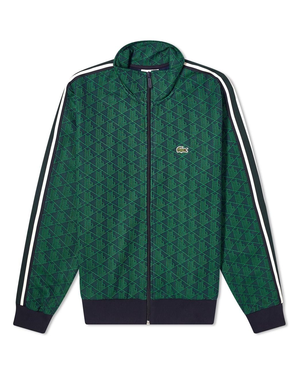 トップス LACOSTE Monogram Jacquard Track Jacket Lacoste Monogram Jacquard Track Jacket In Ruby Red | ModeSens