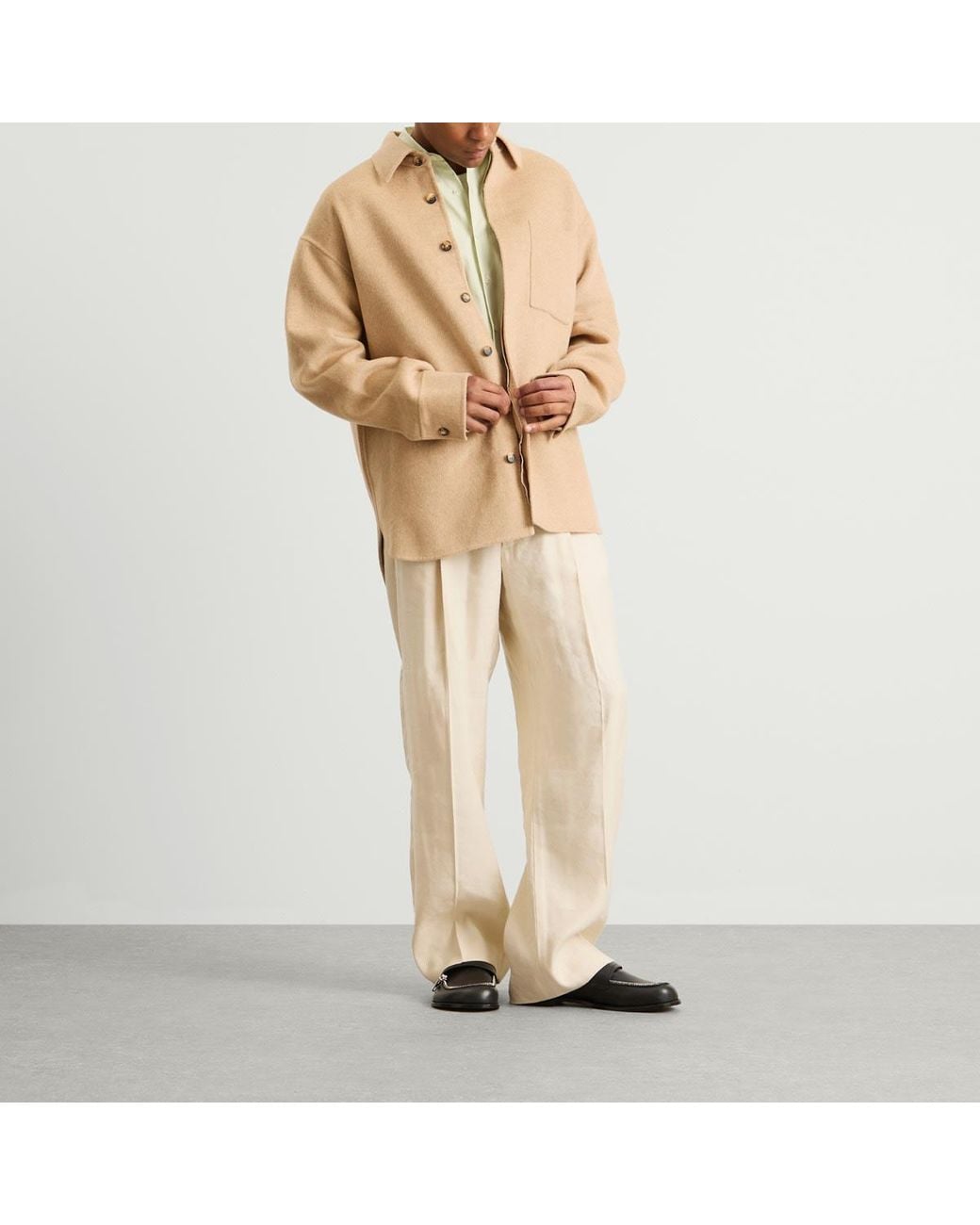 J.W. Anderson Natural Oversized Shirt Jacket for men
