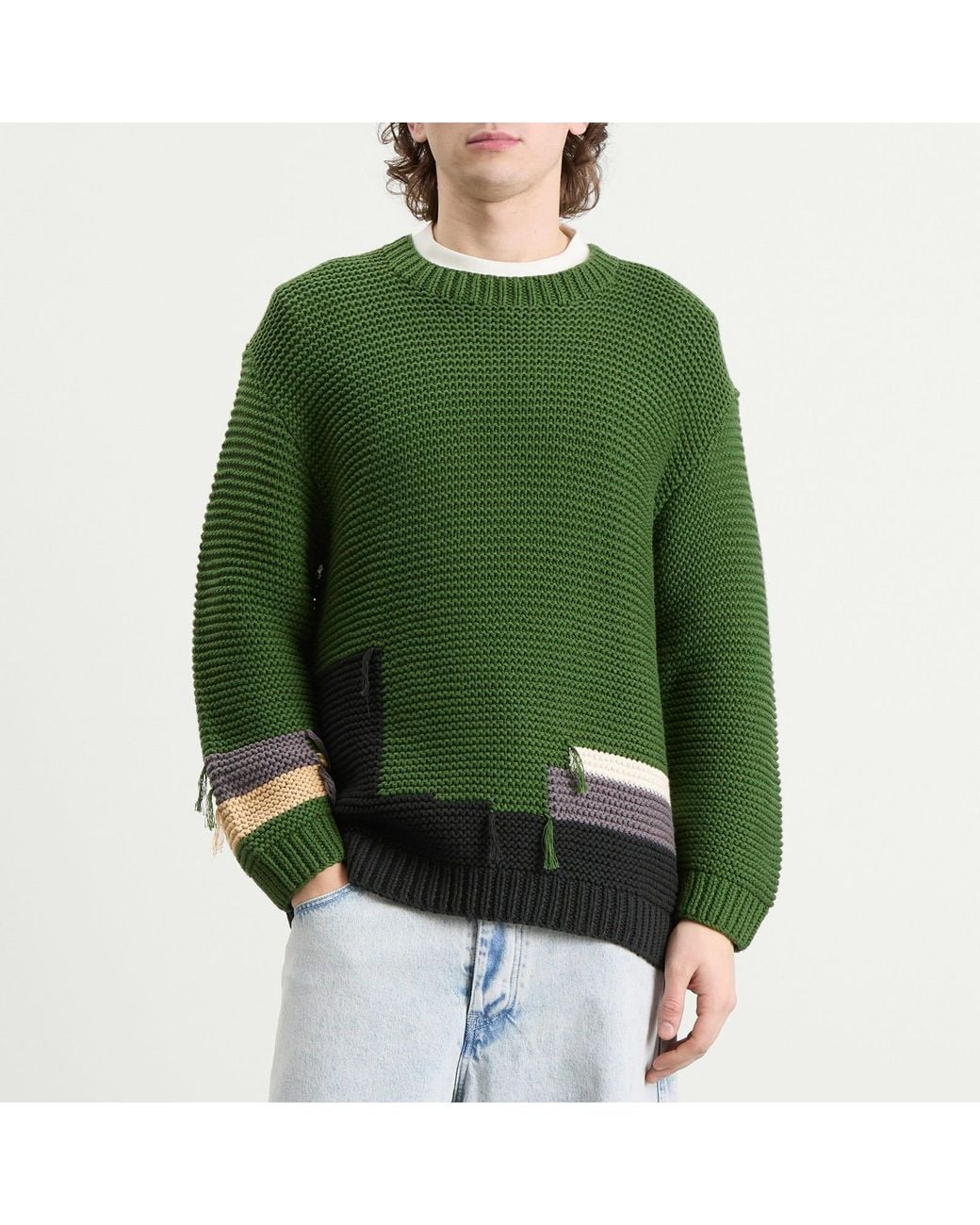 YMC Green Flint Crew for men