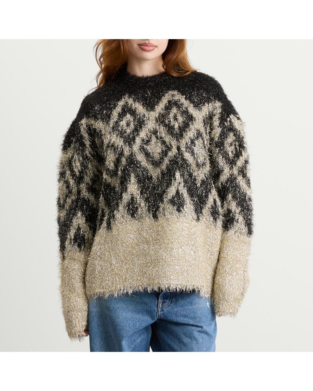 Acne Multicolor Kinai Tinsel Winter Jumper