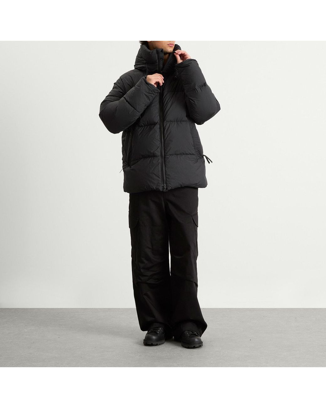 Canada Goose Black Crofton Matte Puffer Jacket for men