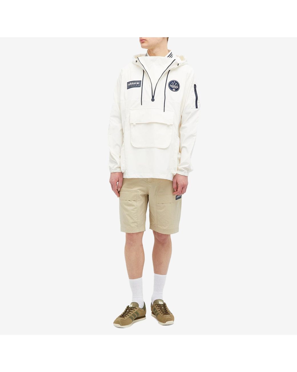 adidas Originals Adidas Spzl Todmorden Smock in White for Men