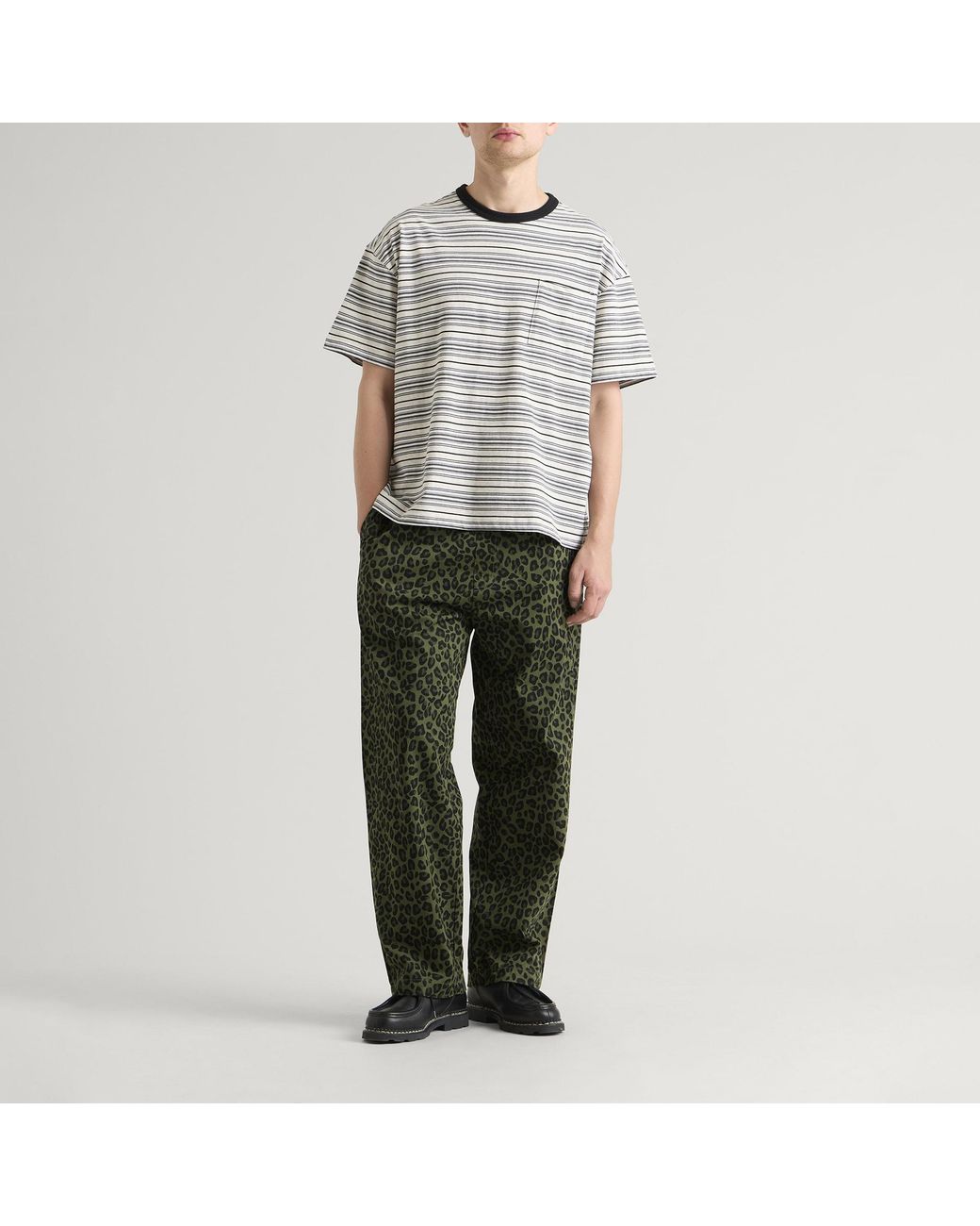 Service Works Green Patterned Easy Chef Pants for men