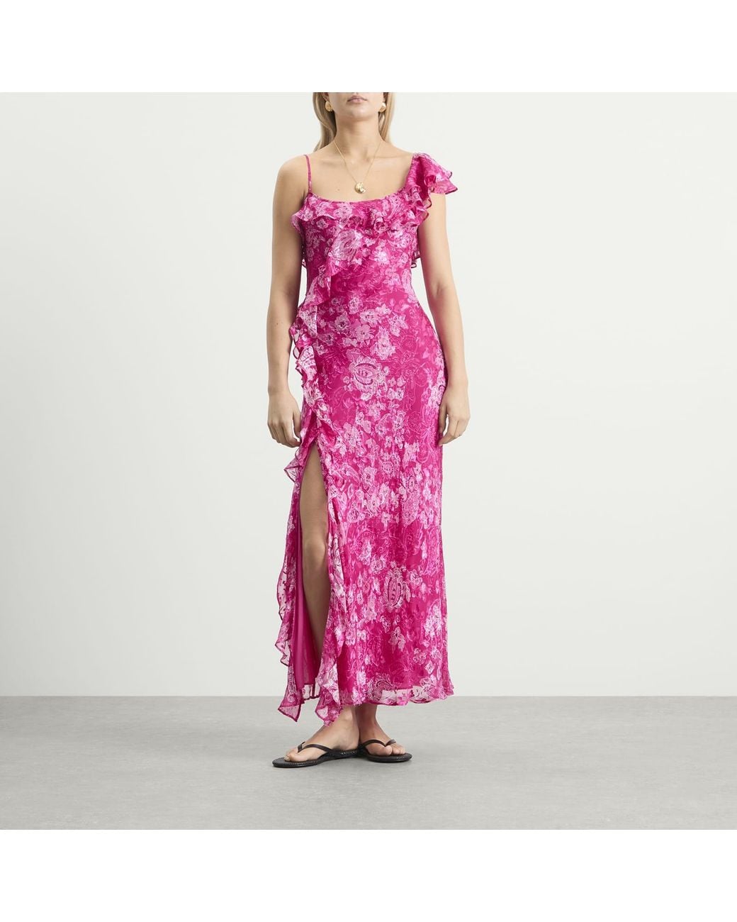 Rixo Purple Ester Dress