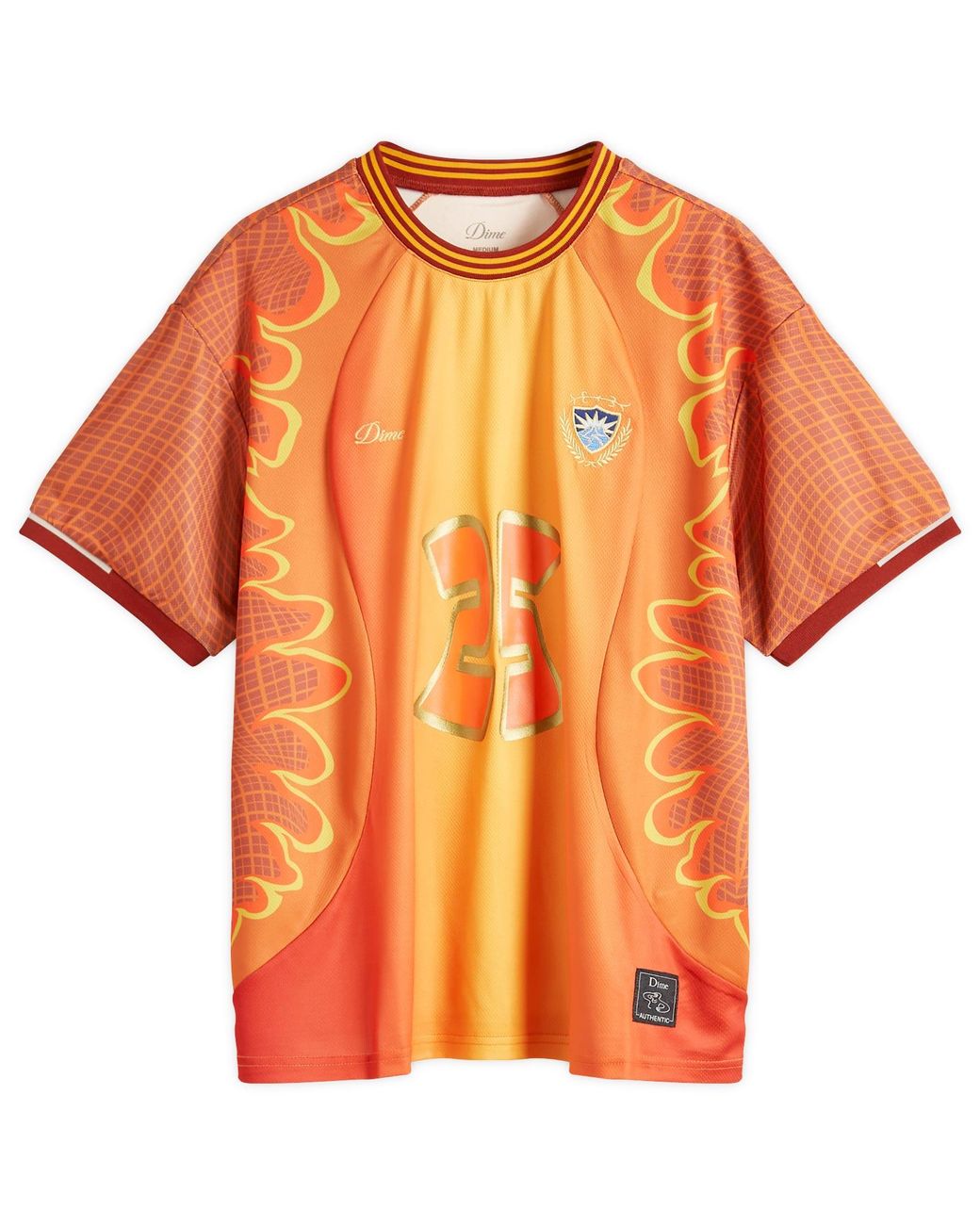 【関税込み】Dime オレンジ Holy Flame Jersey トップス Dime Holy Flame Jersey - Silver Fire | Flatspot