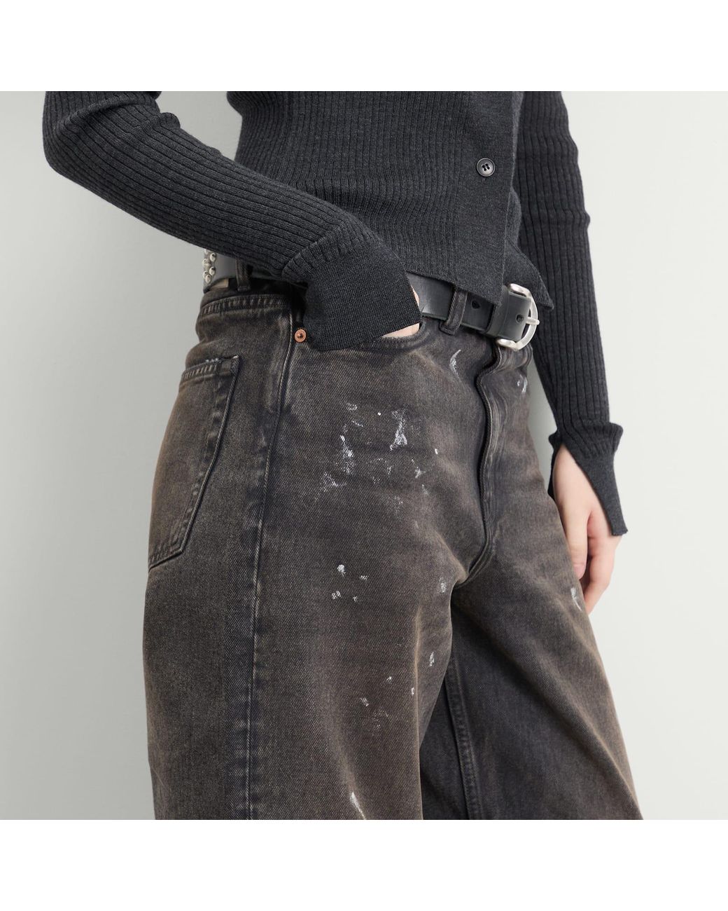 Our Legacy Gray Full Cut Jeans