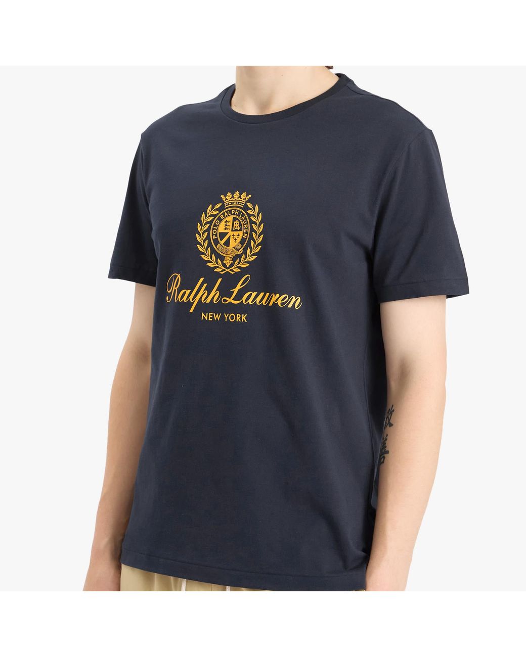 Polo Ralph Lauren Blue Crest Logo T-Shirt for men