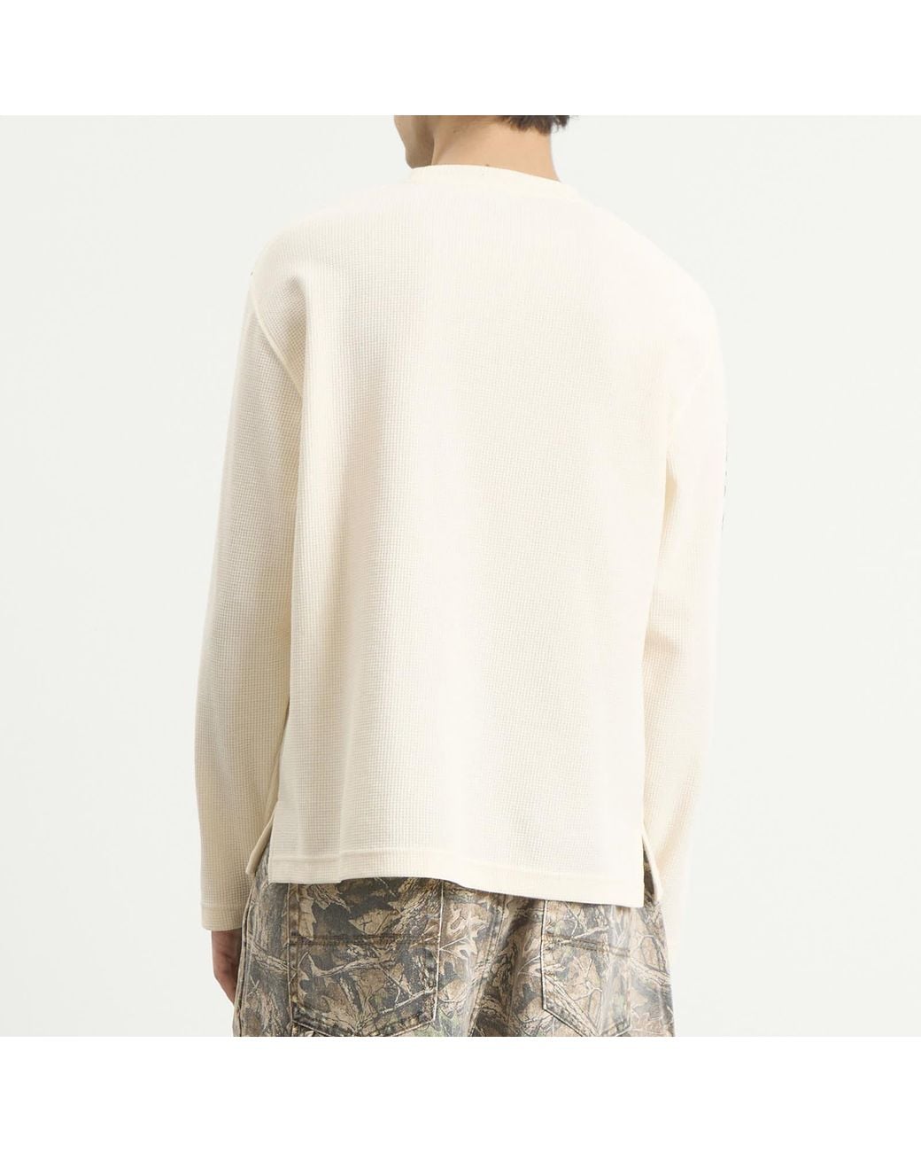 Heresy Natural Wrought Long Sleeve Waffle T-Shirt for men