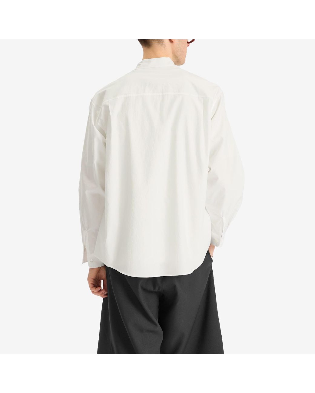 AURALEE Washed Finx Twill Big Shirt in White for Men | Lyst