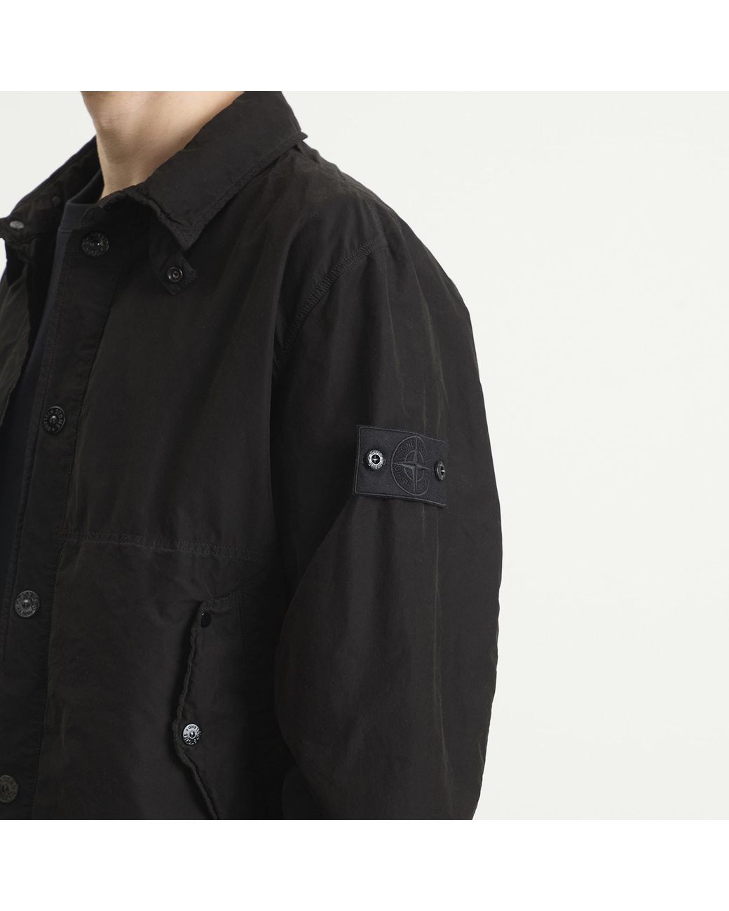 Stone Island Black Ghost David Light-Tc Coach Jacket for men