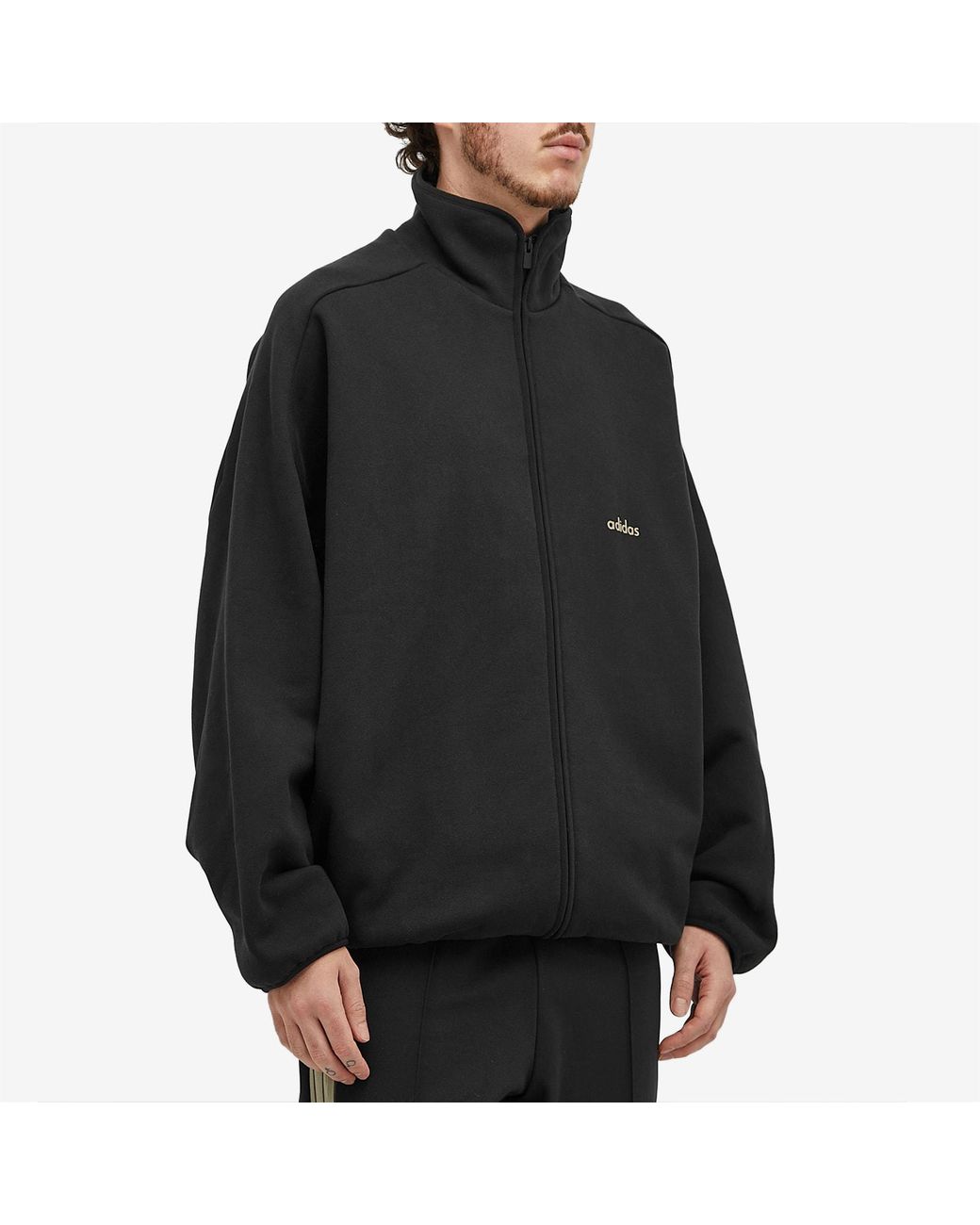 adidas × fog HEAVY FLEECE TRACK JACKET Fear of God Athletics Black adidas Originals Edition Heavy