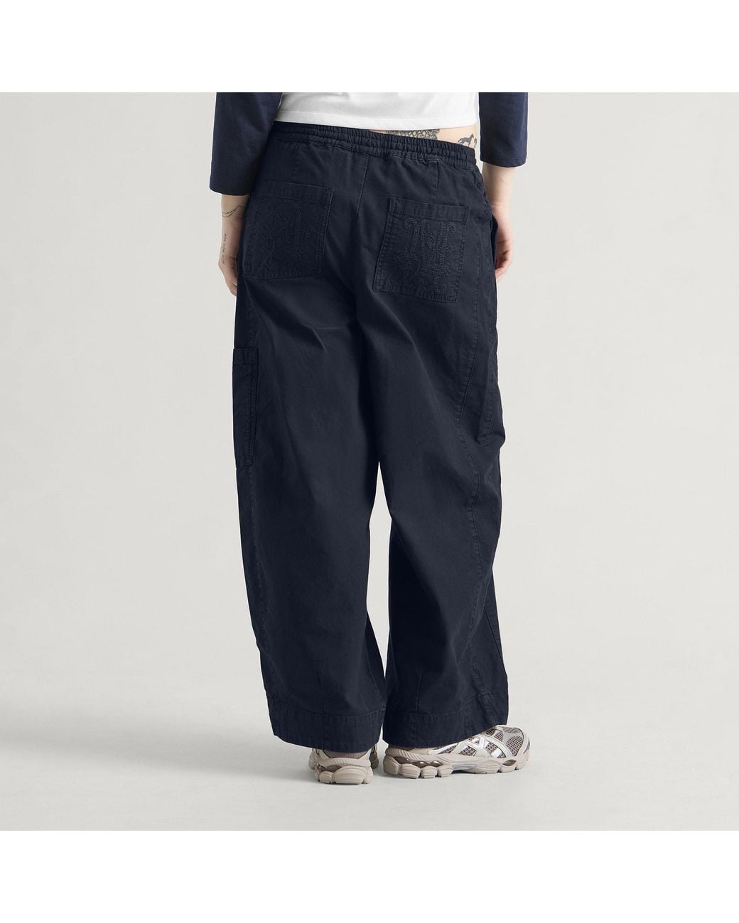 Damson Madder Blue Felix Twill Trousers