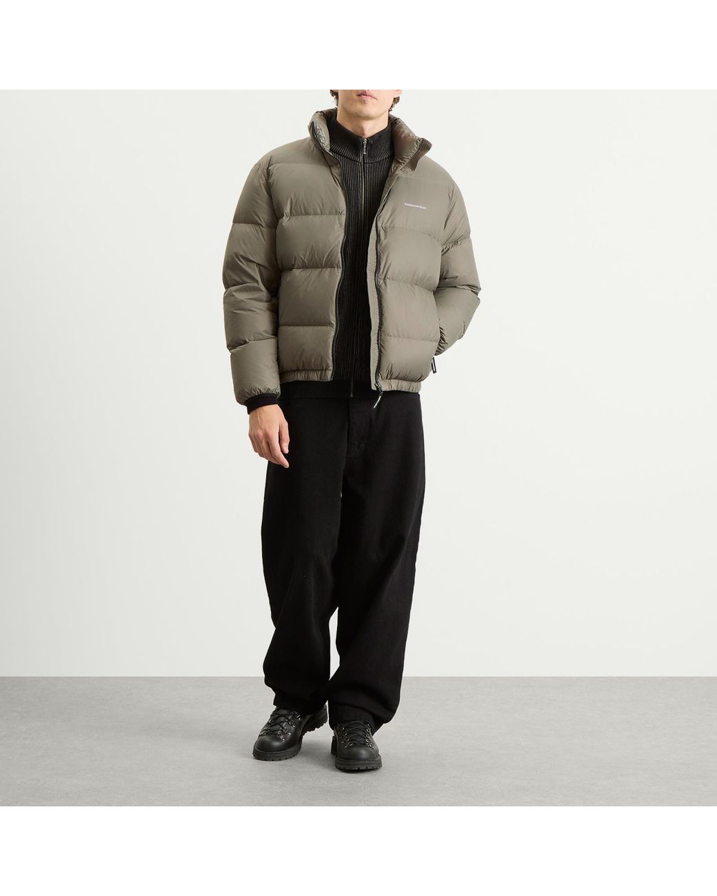 Thisisneverthat Gray Pertex T Down Jacket for men