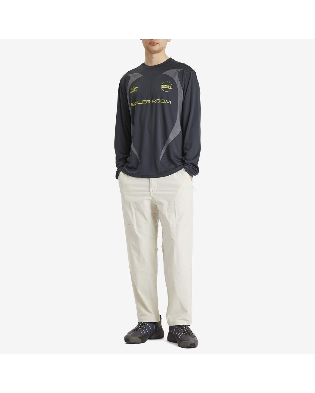 BOILER ROOM X Umbro Long Sleeve Football Shirt in Blue for Men | Lyst