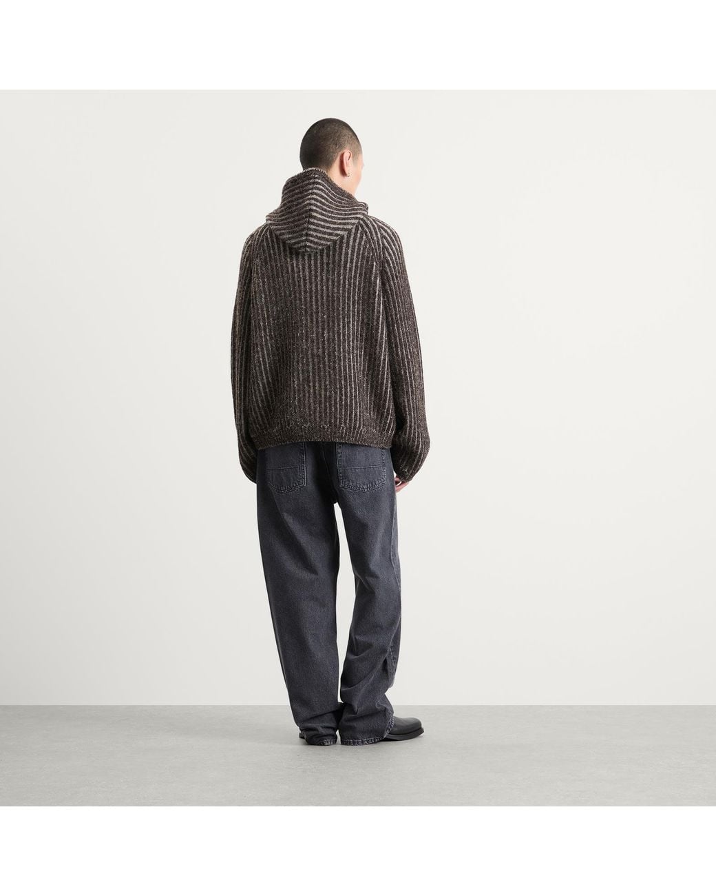 Our Legacy Gray Level Wool Hood for men