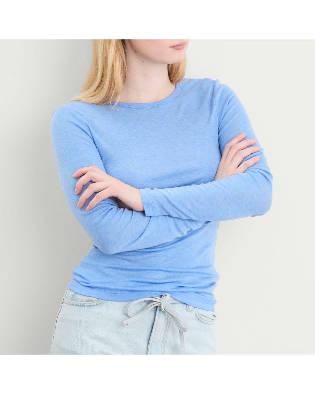 Samsøe & Samsøe Blue Sadou Long Sleeve T-Shirt