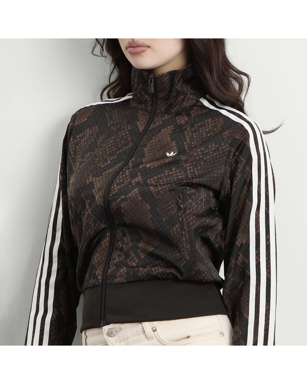 Adidas Black Satin Firebird Track Top