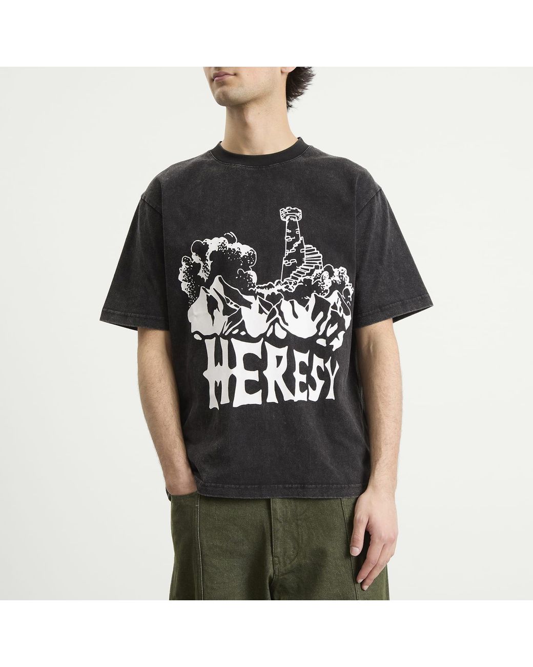 Heresy Black Tower T-Shirt for men