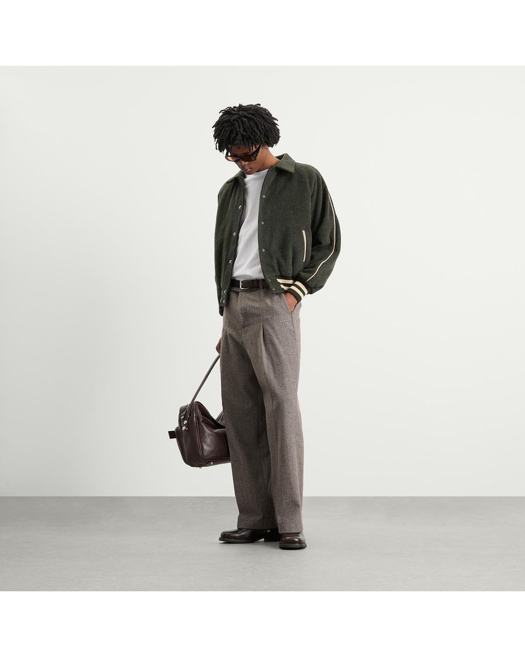 Ronning Black Varsity Jacket for men