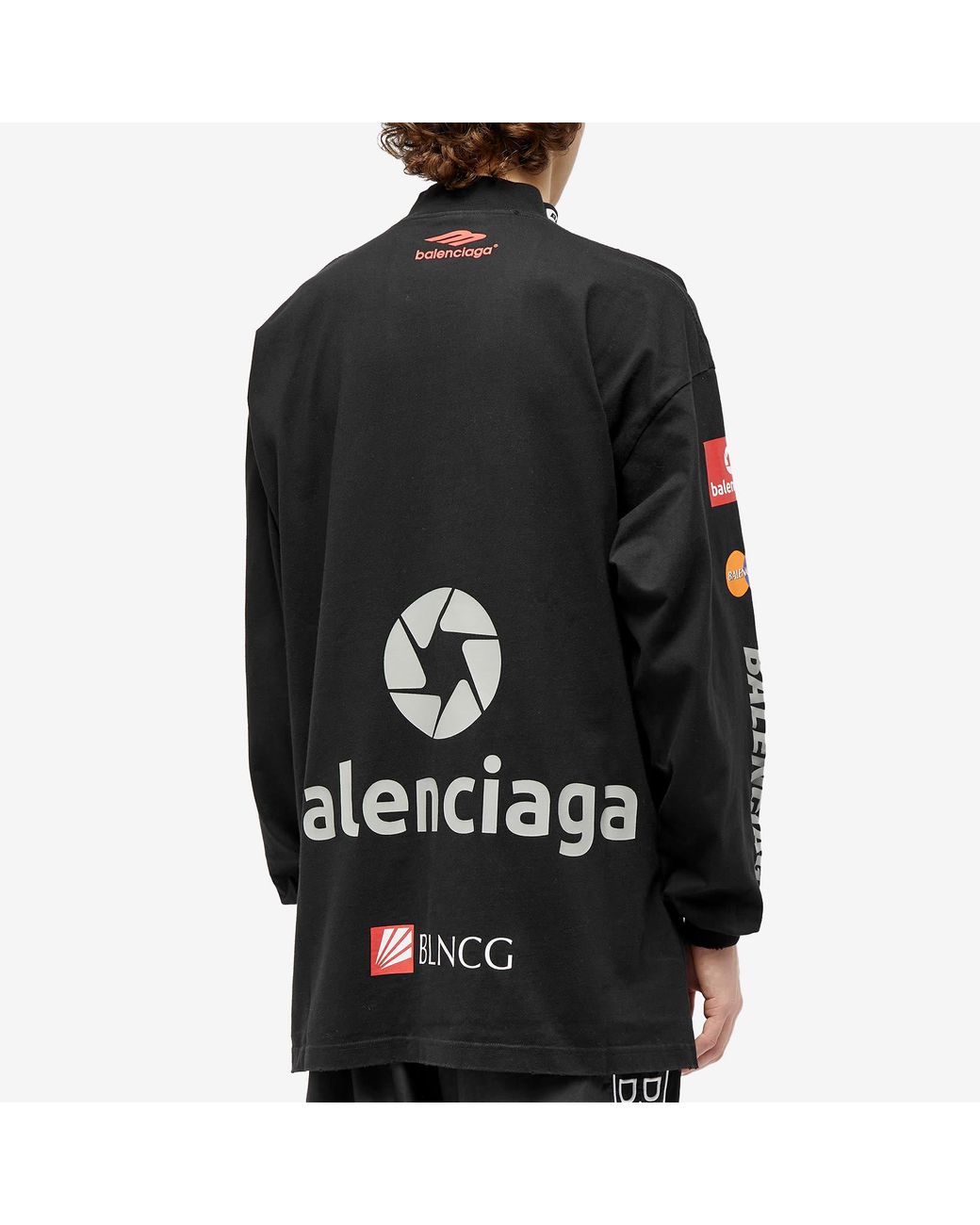 Balenciaga Long Sleeve League T-Shirt in Black for Men | Lyst Balenciaga Long Sleeve League T-Shirt in Black for Men | Lyst