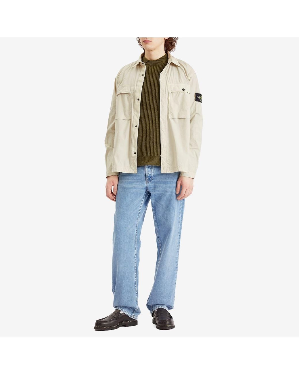 Stone Island Natural Tela Paracadute Shirt Jacket for men