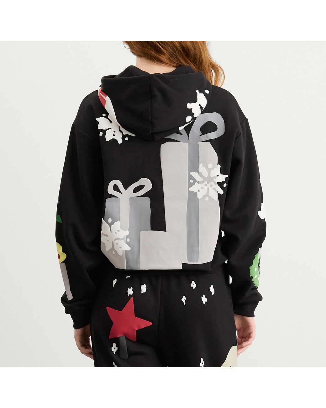 Skims Black X Cpfm Cotton Fleece Classic Hoodie