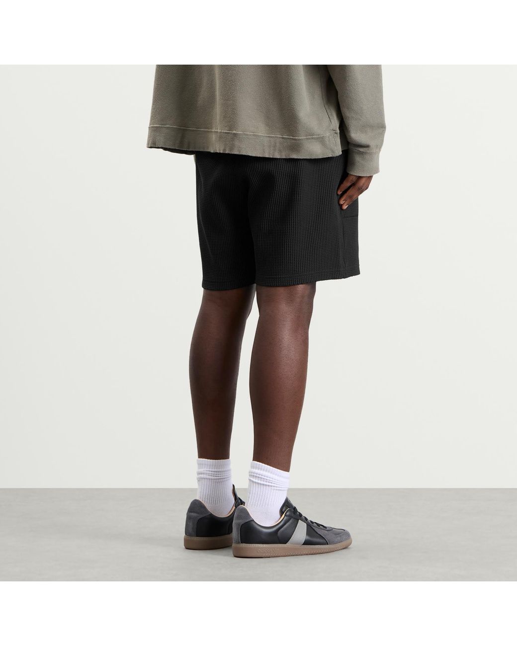 Adidas Black Eqt Waffle Short for men