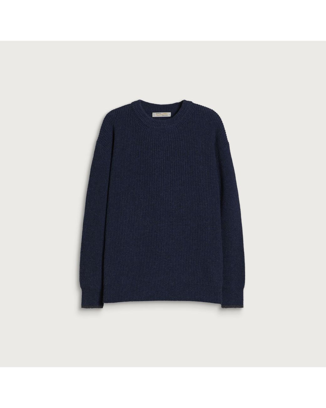 FRIZMWORKS Blue Patch Round Pullover Knit for men