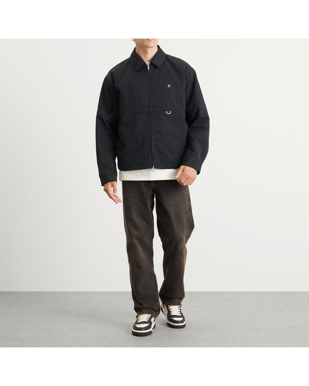 Represent Black Nylon Shirt for men