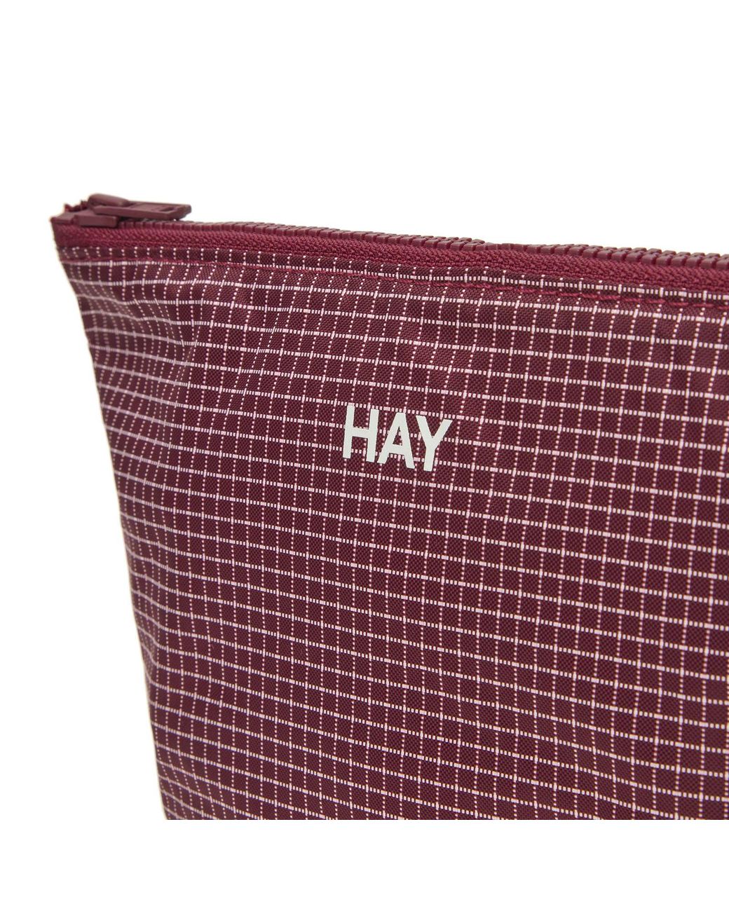 Hay Purple Grid Pouch