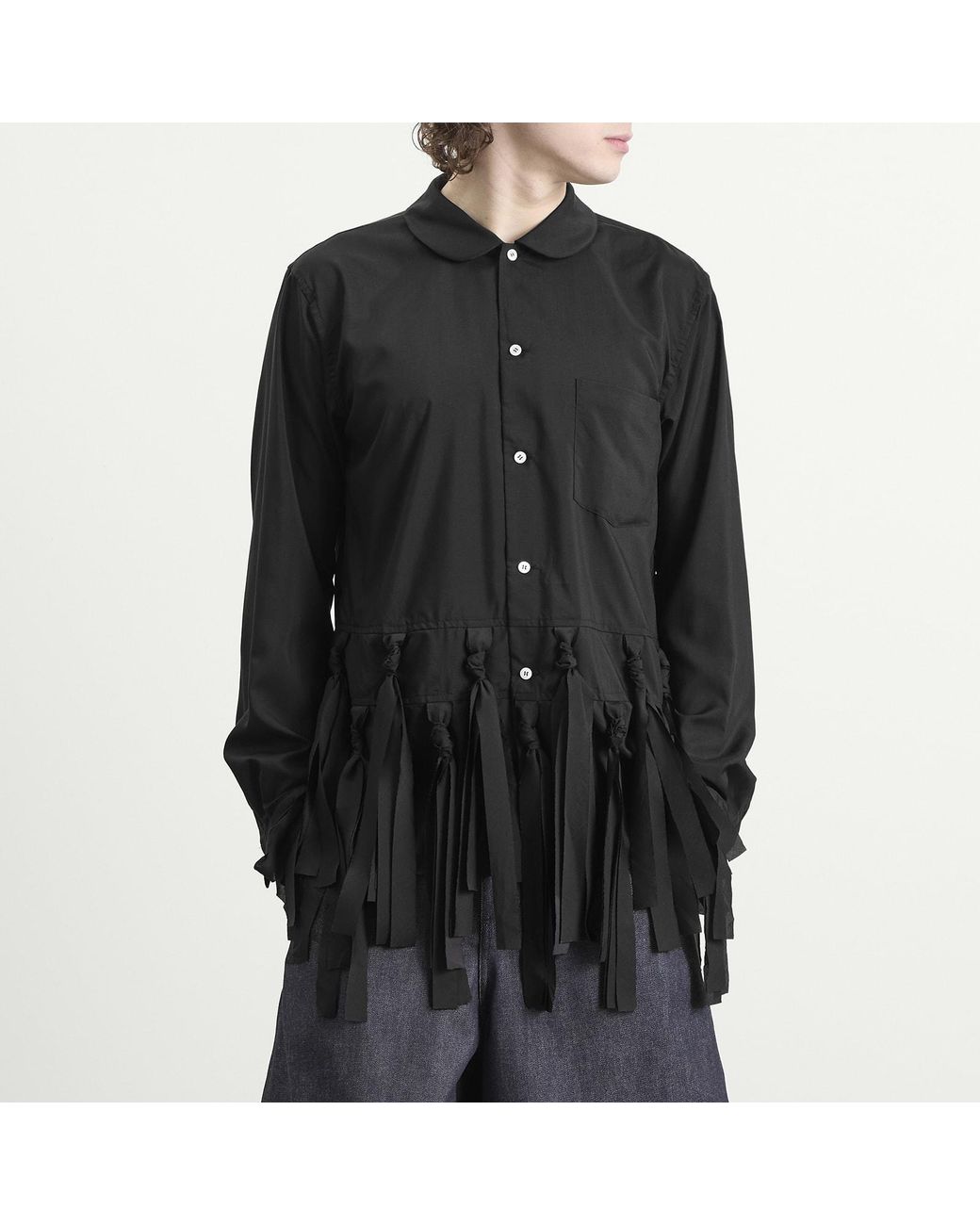 Comme des Garçons Black Comme Des Garçons Fringed Jacket for men