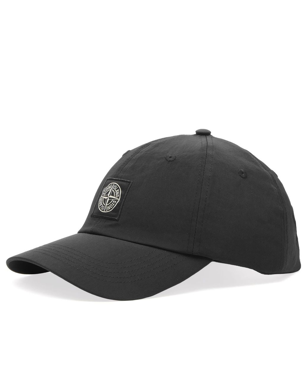 Stone Island Recycled Nylon Oxford Cap in Black for Men | Lyst