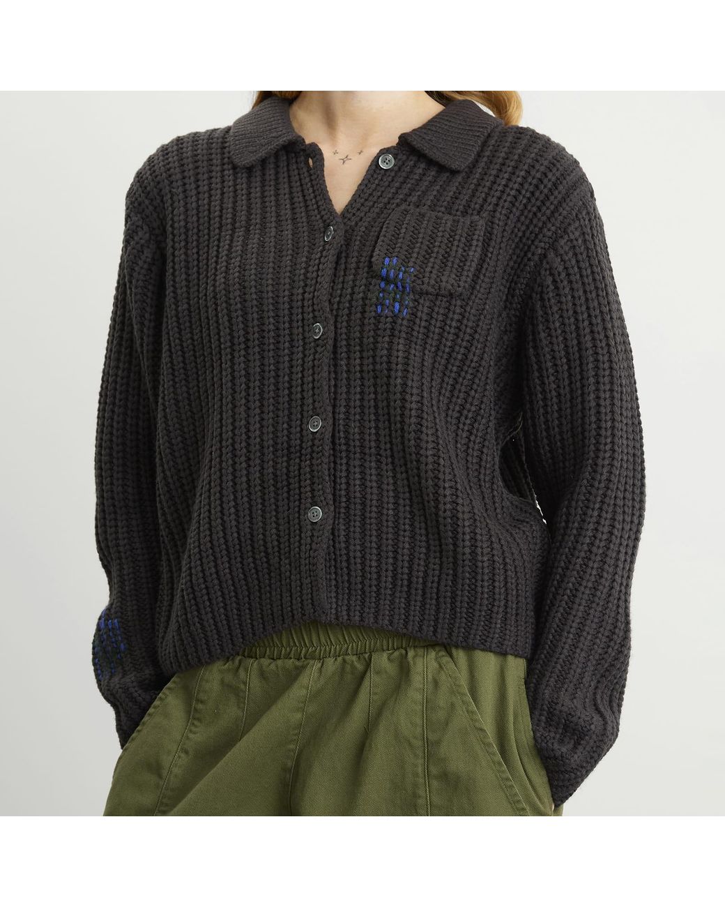 Obey Black Julian Button Down Sweater