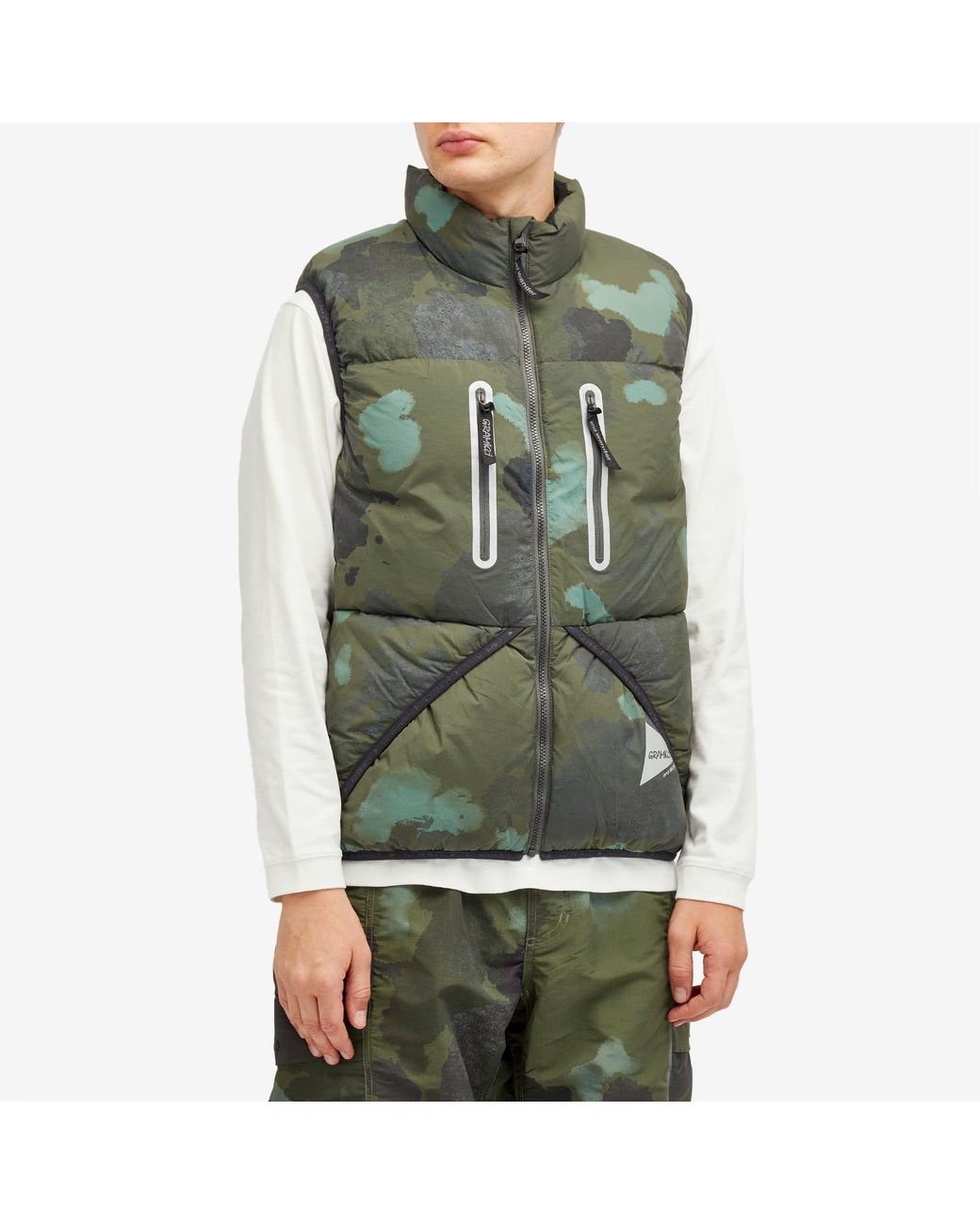 Gramicci X And Wander Down Vest in Green for Men | Lyst