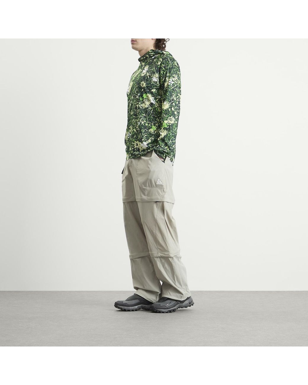 Nike Gray Acg Five Towers Zip Off Pants for men