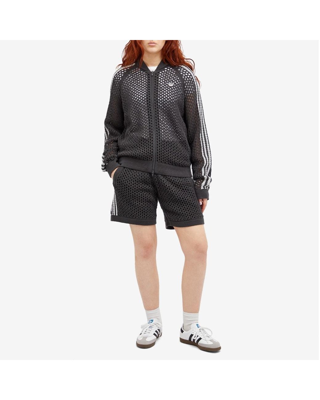 adidas Clot Crochet By Ec Superstar Track Top in Black | Lyst UK