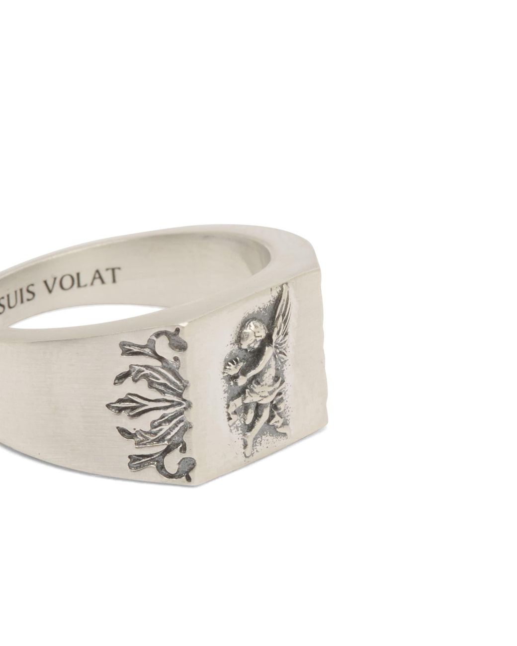 Serge Denimes White Cherub Ring for men