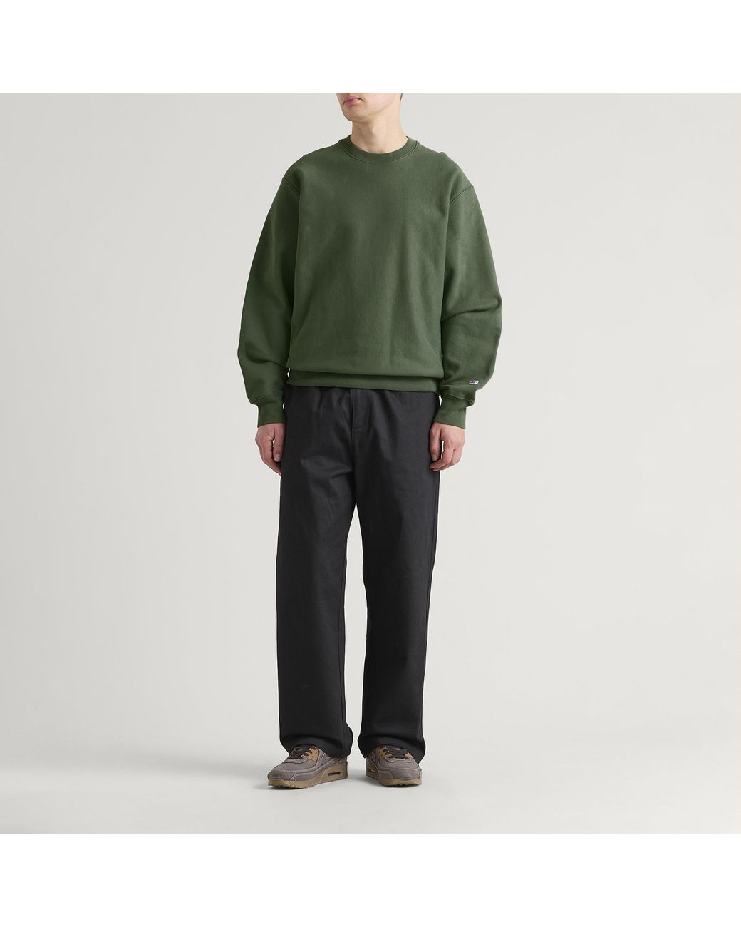 Champion Green Reverse Weave Relaxed Sweatshirt for men