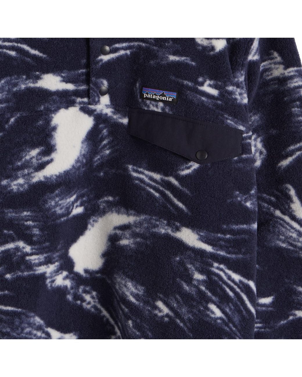 Patagonia Blue Synchilla Snap-T Pullover Polar Breeze: Sunken for men