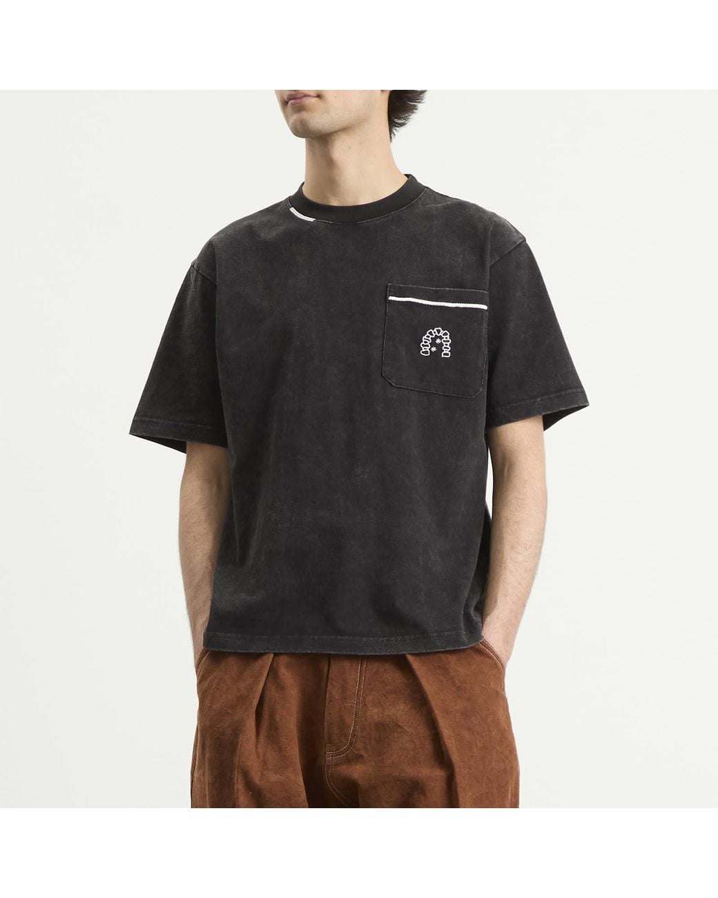 Heresy Black Arch Pocket T-Shirt for men