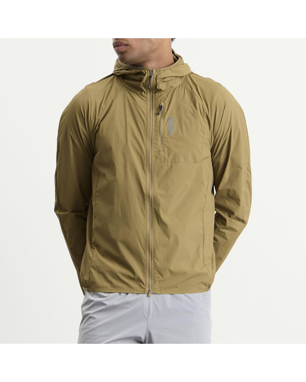 Hoka One One Green Skyflow Wind Jacket for men
