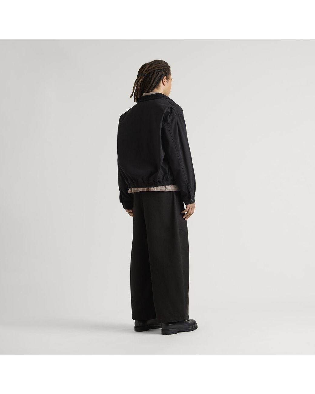 END. Black Monogram Jacket for men