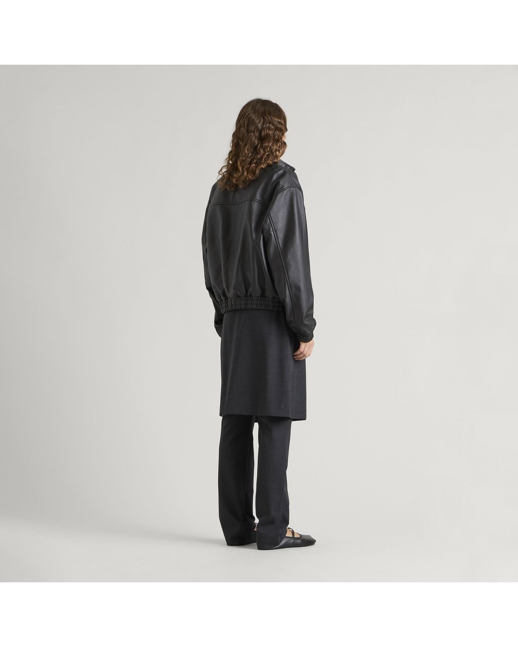 END. Black Lane Leather Jacket