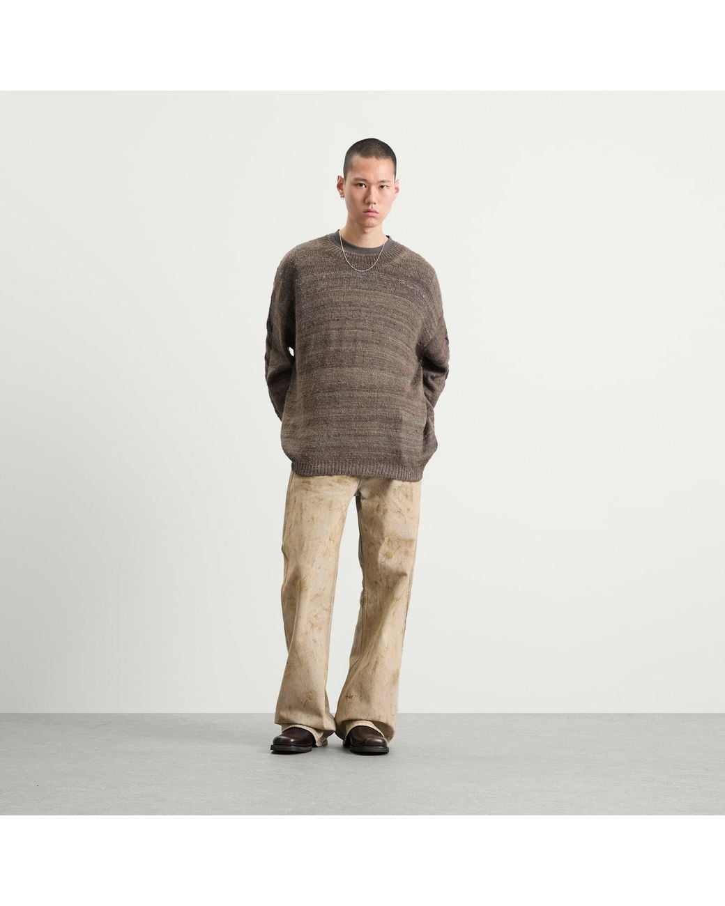 Our Legacy Brown Popover Roundneck for men