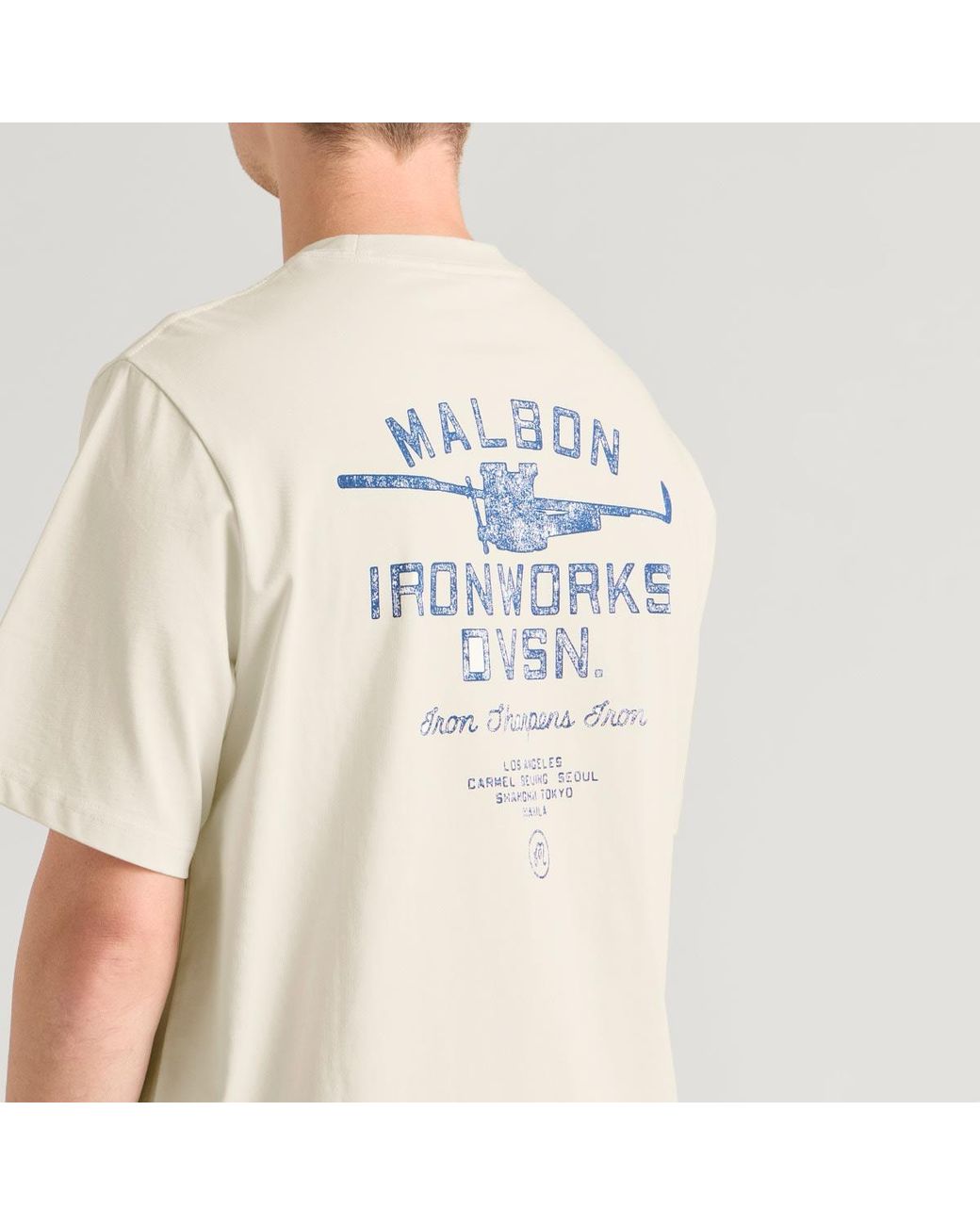 Malbon Natural Vista Ironworks T-Shirt for men